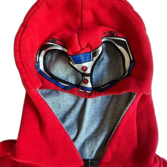 Kids Hoodie w Mask Hood Cool Robot Design Garanimals 365 Kids sz 6 - Picture 3 of 9